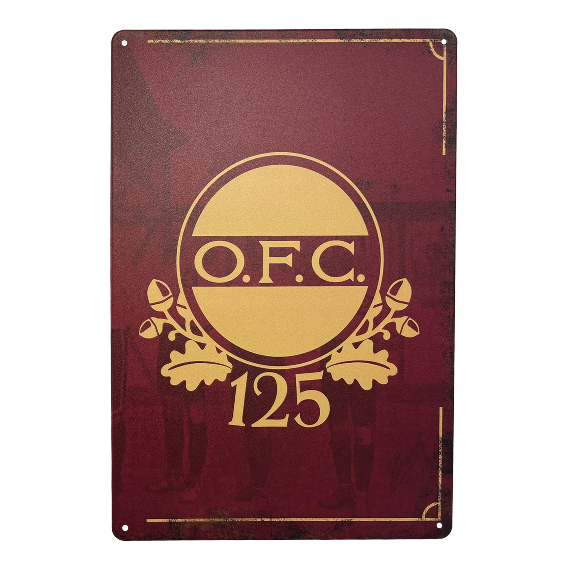 Blechschild "125 Jahre" 3er-Set